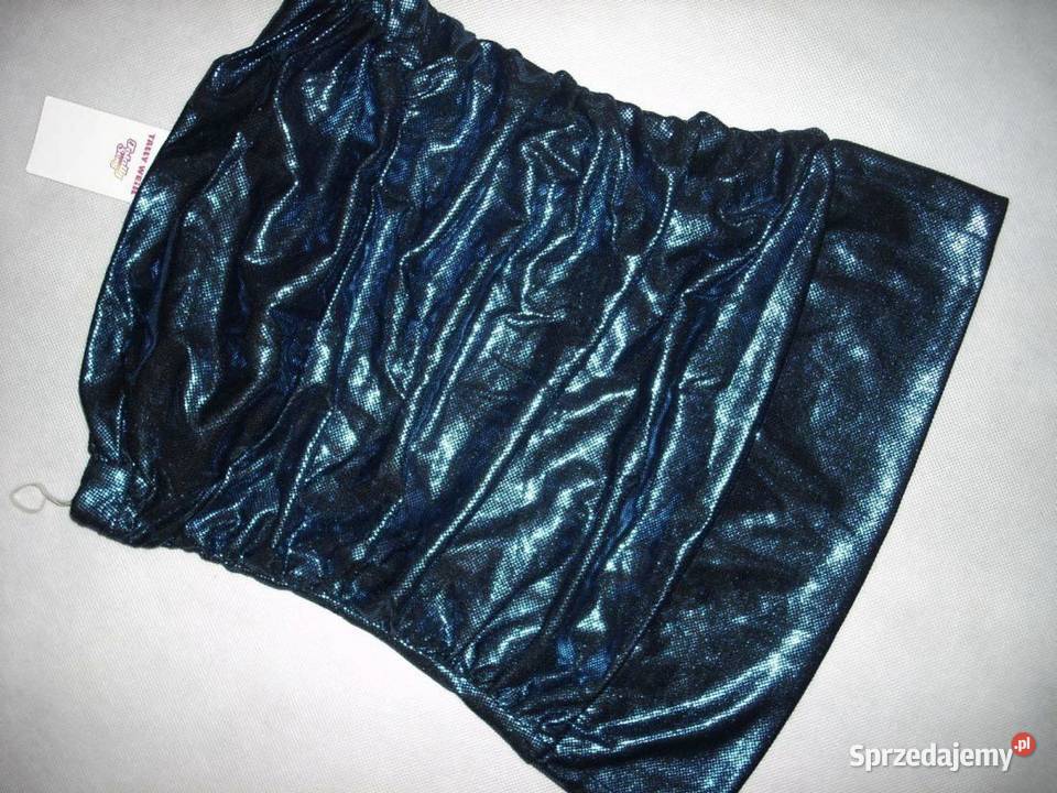 Tally Weijl Błyszcząca bluzka TOP impreza Nowa niebieski Nowy Sącz