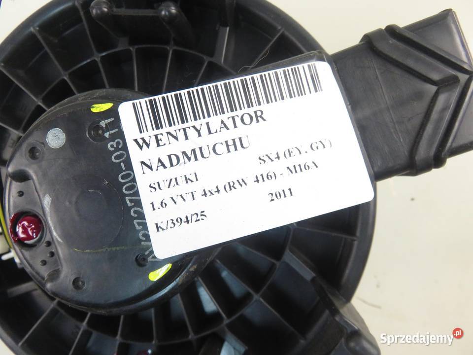 DMUCHAWA SUZUKI SX4 EY GY AV2727000311 osobowe