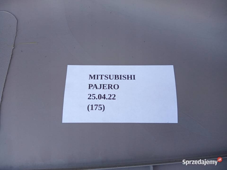 TAPICERKA BAGAŻNIKA MITSUBISHI PAJERO SPORT II osobowe Nowy Tomyśl