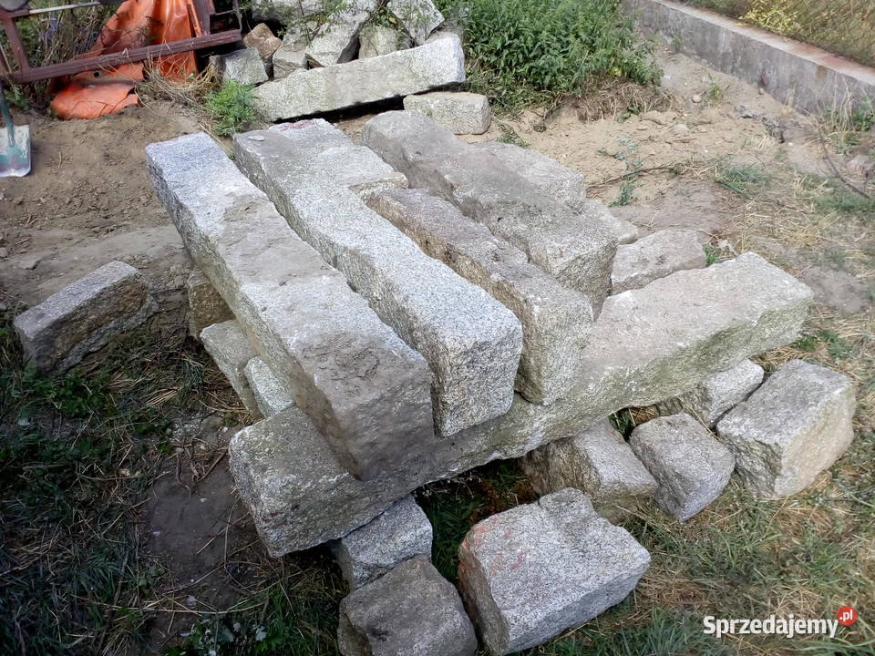 granit palisada slupki 20x20 kostka Żary