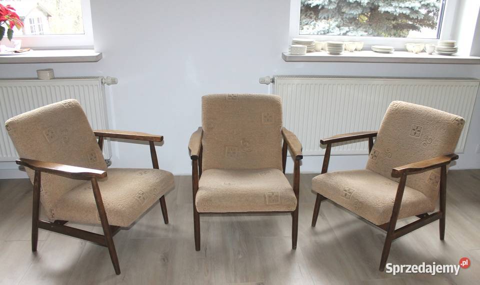 Fotel LISEK typ 300190 Midcentury modern PRL Gliwice