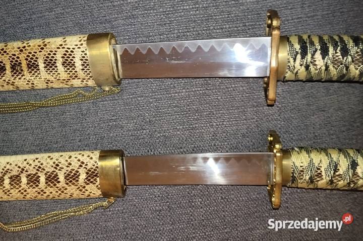 Zestaw 2 MIECZE SAMURAJSKIE stojak katana Antyki, Sztuka, Kolekcje warmińsko-mazurskie Olsztyn