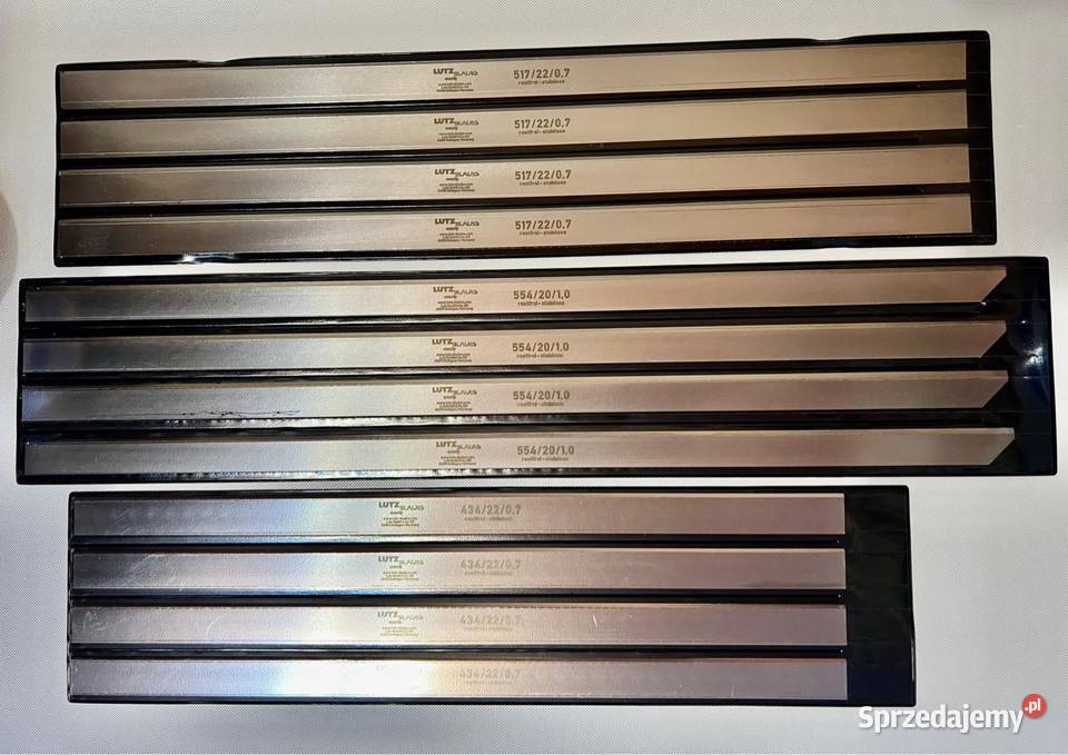 Noże do skórowaczki Wymiarki