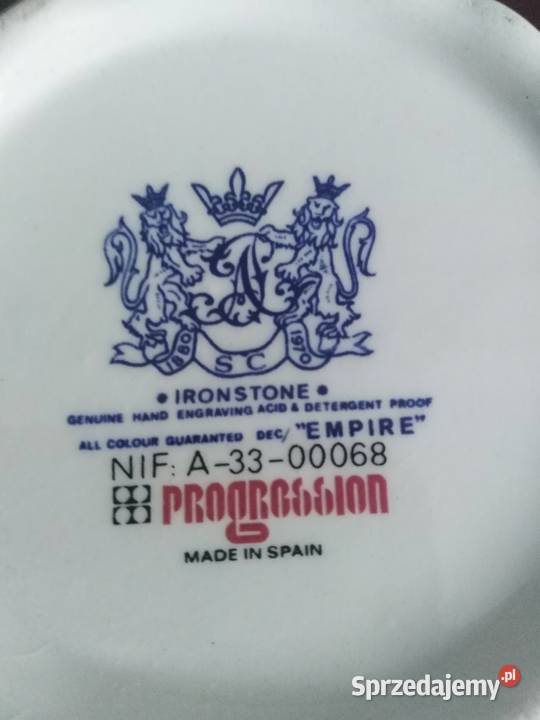 Porcelanowa cukiernica Made In Spain Miejsce Piastowe