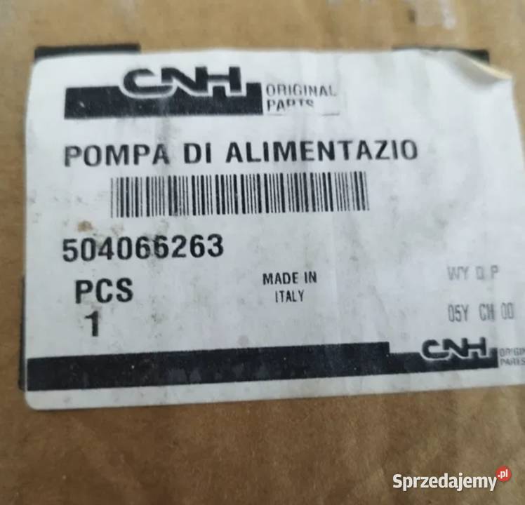 Pompa paliwa 504066263 case holland cx cr Łowicz