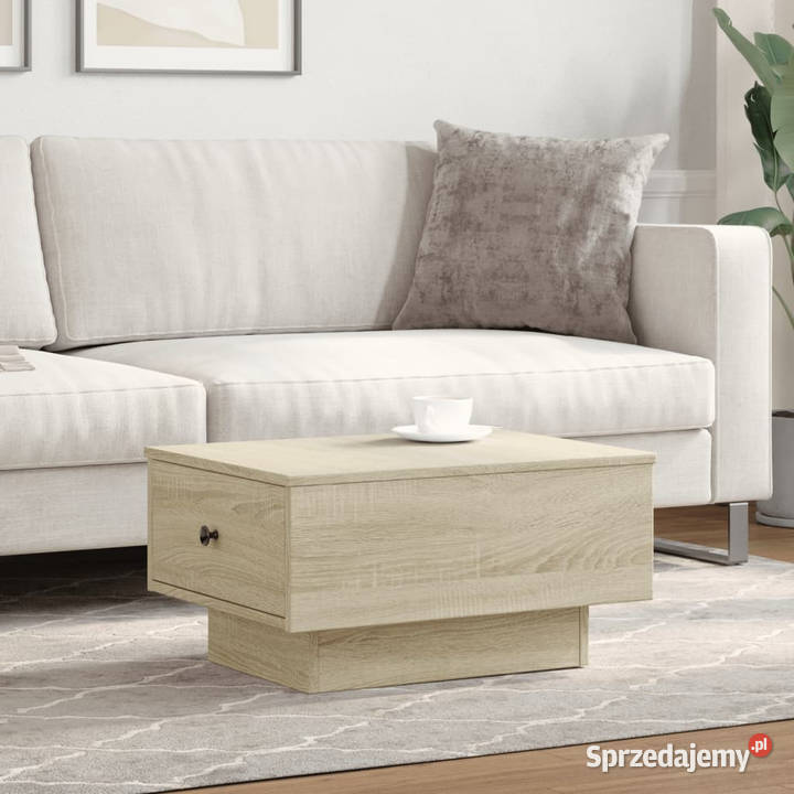 Stolik kawowy dąb sonoma 60x45x31 materiał Warszawa