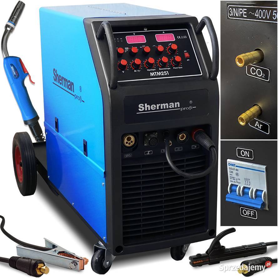 Spawarka Migomat 3w1 Sherman MTM 251 HF 400V Ciechanów