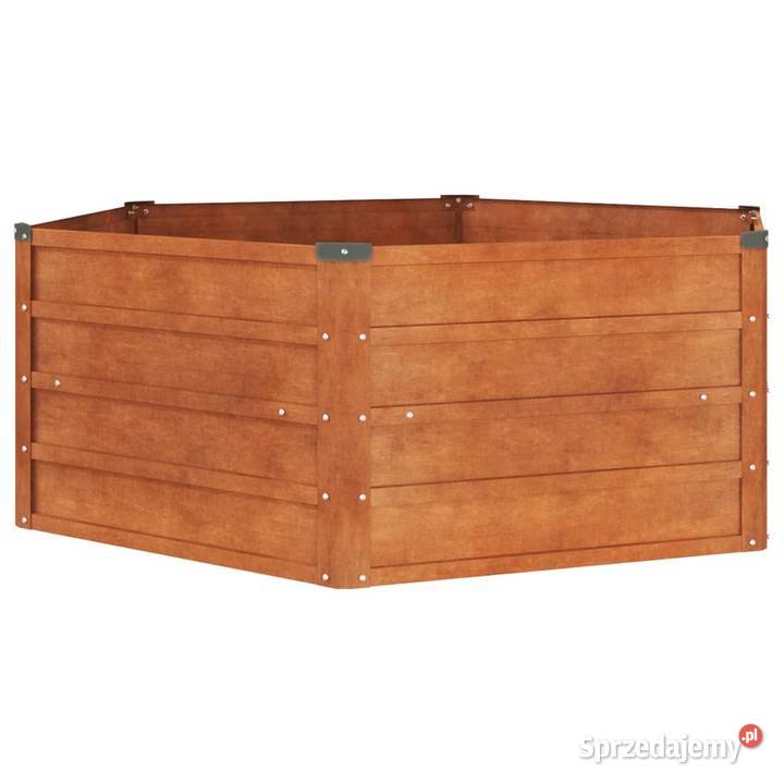 vidaXL Podwyższona donica rdzawa 129x129x45 Warszawa sprzedam