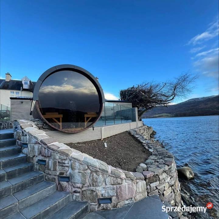 Luksusowa Sauna fińska Beczka ogrodowa 4m Ruska Płock