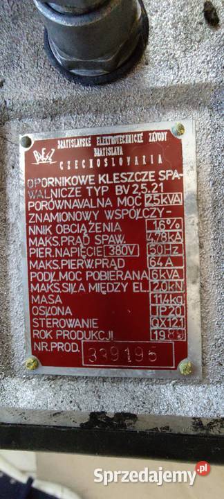 Spawarka zgrzewarka punktowa Ostrołęka sprzedam