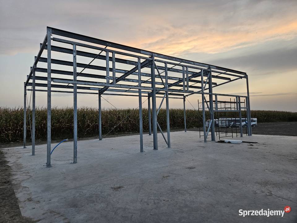 KONSTRUKCJA STALOWA 7m x 15m Hala Garaż Wiata mazowieckie Siedlce