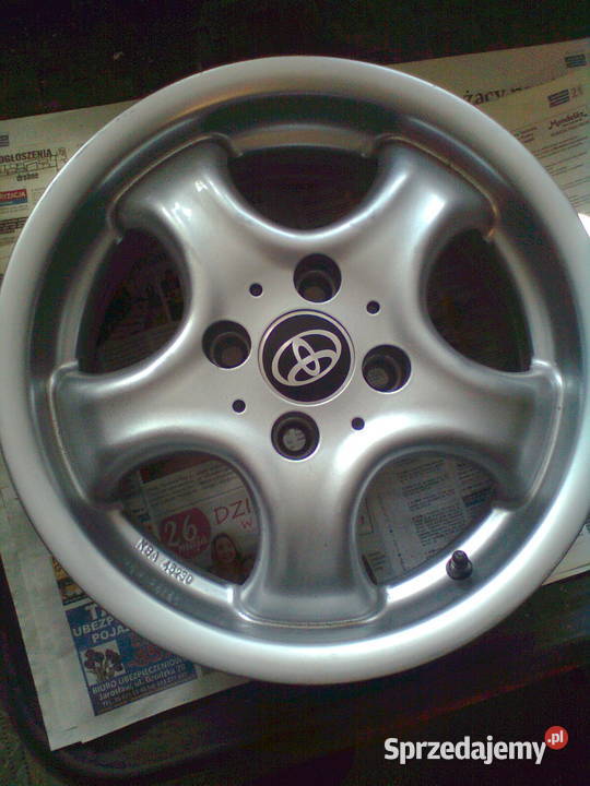Felgi aluminiowe 14 Toyota Yaris Aygo Corolla Jarosław sprzedam