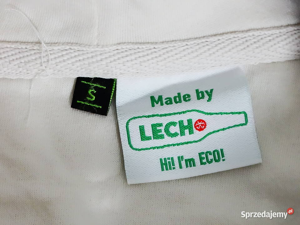 Bluza kremowa z kapturem i kieszeniami S Biłgoraj