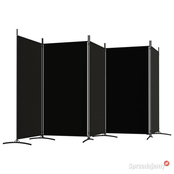 Parawan 5panelowy czarny 433x180 tkanina mazowieckie Warszawa sprzedam