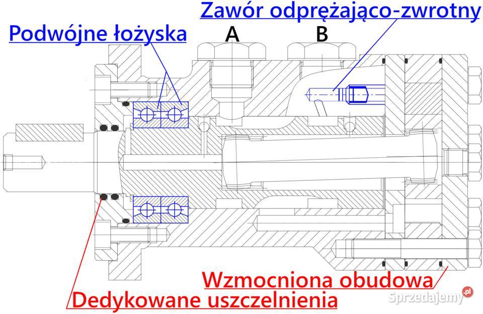 SILNIK HYDRAULICZNY DO RĘBAKA BMR SMR OMP 160 3 Solec Kujawski