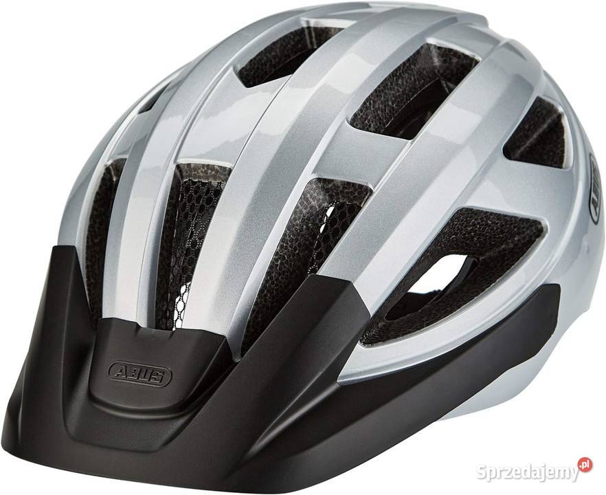 KASK ROWEROWY ABUS MACATOR UNISEX SILVER M ( 52-58 )