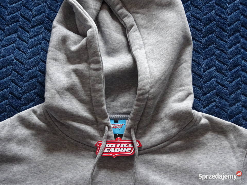 NOWA męska bluza z kapturem rozmiar L szary/srebrny Odzież codzienna Wrocław sprzedam