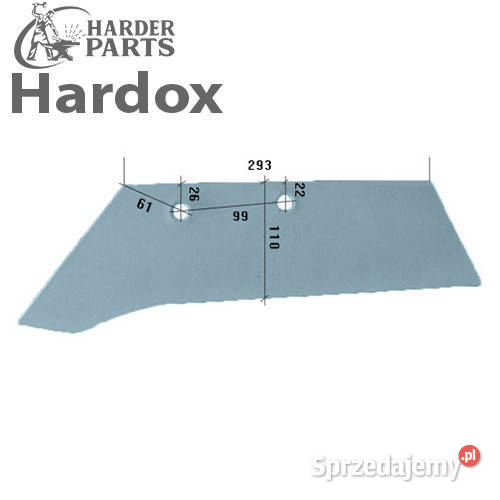 Lemiesz 300ha HARDOX SSP160MBL części do pługa Suwałki