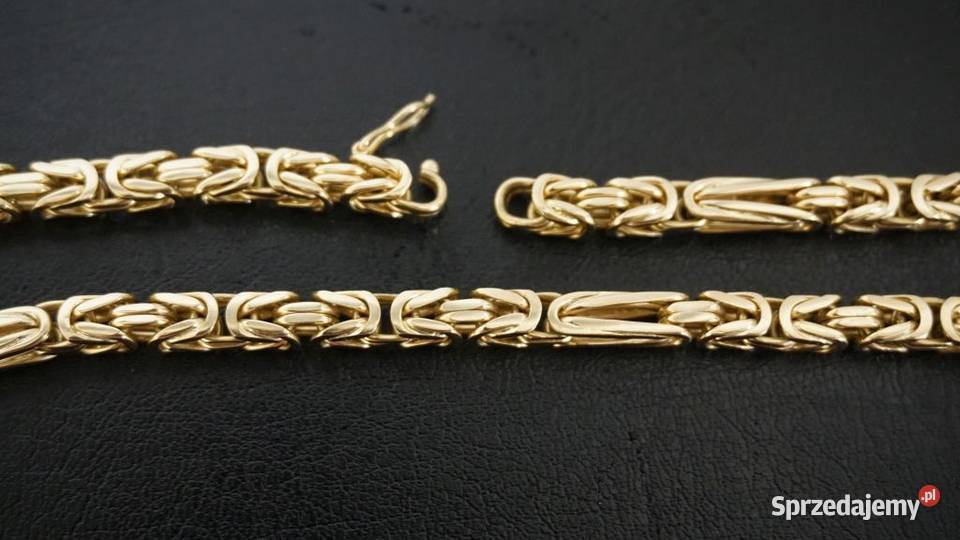 ZŁOTY ŁAŃCUSZEK GĘSTY KRÓLEWSKI ŁAŃCUCH 149G mazowieckie Warszawa