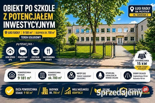 Obiekt pod DPS rehabilitację 9181 m Przystajń