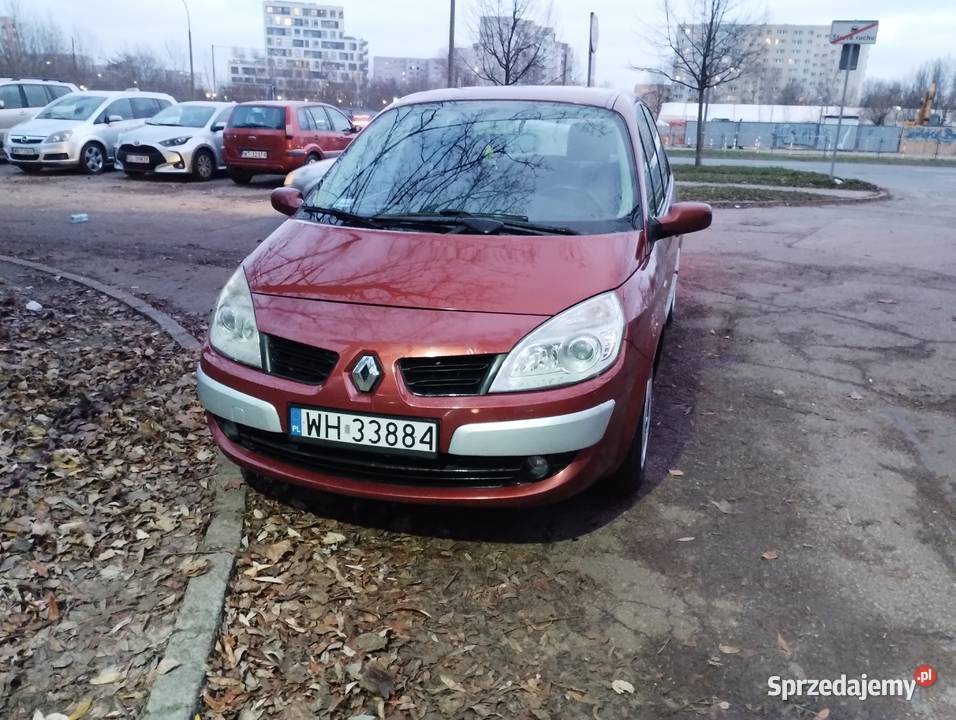 Renault scenic 2 lift2009 r15 dci 100 przebieg Rok produkcji 2008 mazowieckie Warszawa