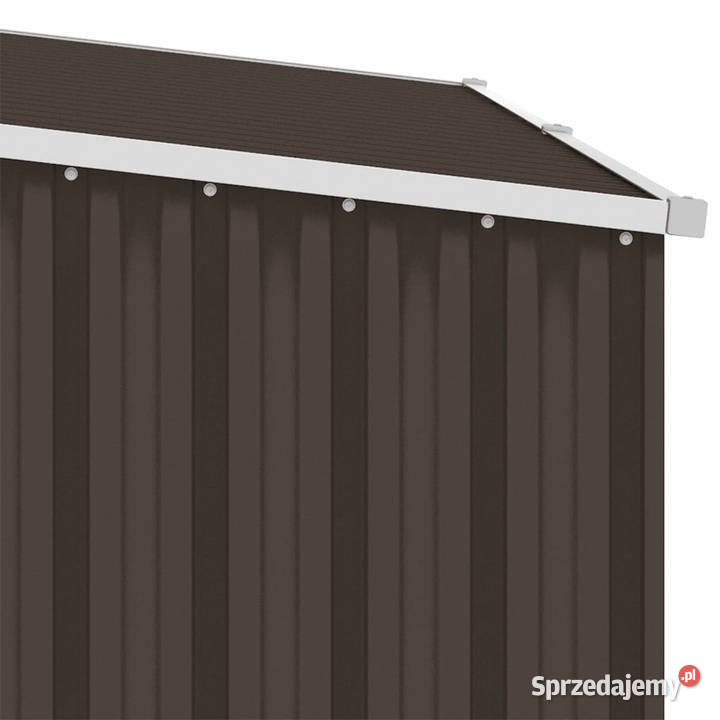 Szopa z wiatą na drewno brązowa 245x98x159 stal Warszawa sprzedam