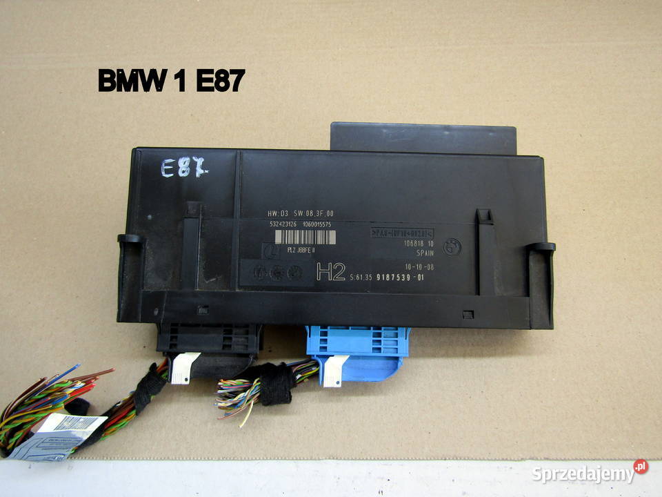 MODUŁ KOMFORTU BMW E87 9187539 Rok produkcji 2009 Mysłaków