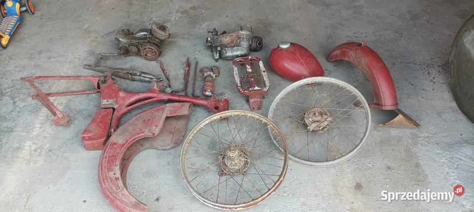 Simson SR2 Motorower 1961 w częściach Rok produkcji 1961 mazowieckie Stare Hołowczyce