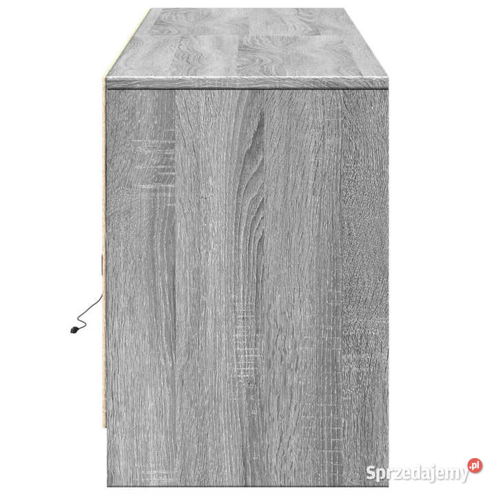 Szafka pod TV z LED szary dąb sonoma 180x34x50 RTV mazowieckie Warszawa