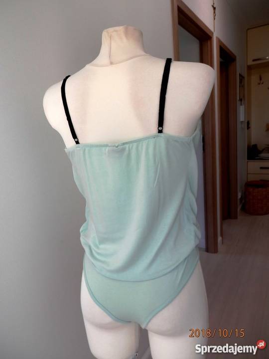 Bluzka Body Niebieska Asymetryczny Przód Top bez rękawa Łomża