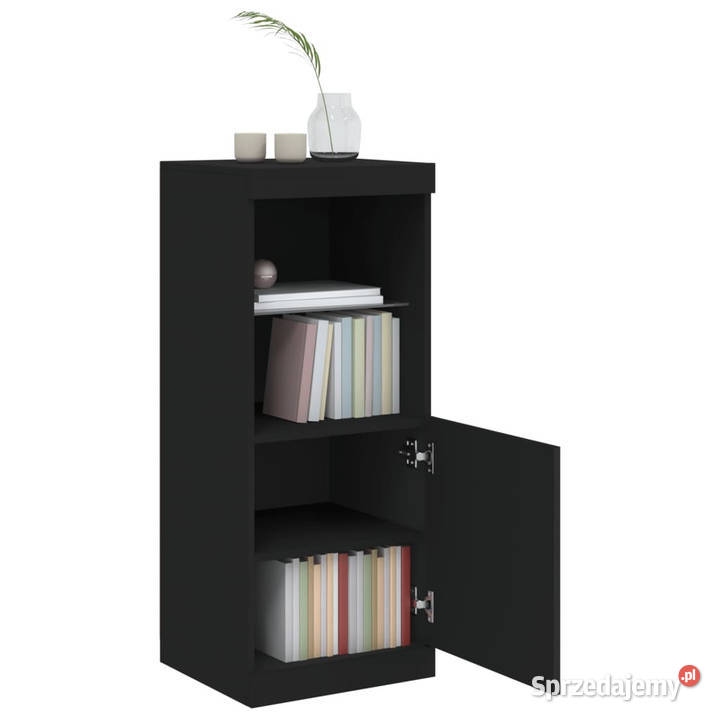Szafka z oświetleniem LED czarna 41x37x100 sprzedam