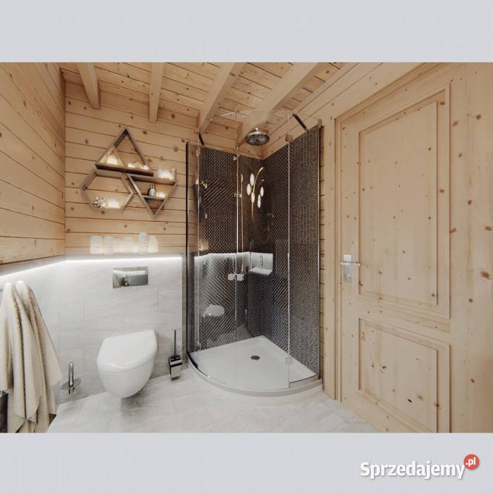 DREWNIANY DOMEK CAŁOROCZNY HORYZONT 65 21 M2 Mrągowo