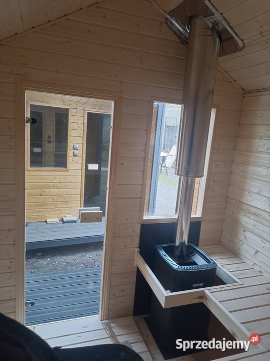 Domek Wakacyjny Drewniany Altana Sauna Drewutnia Konin