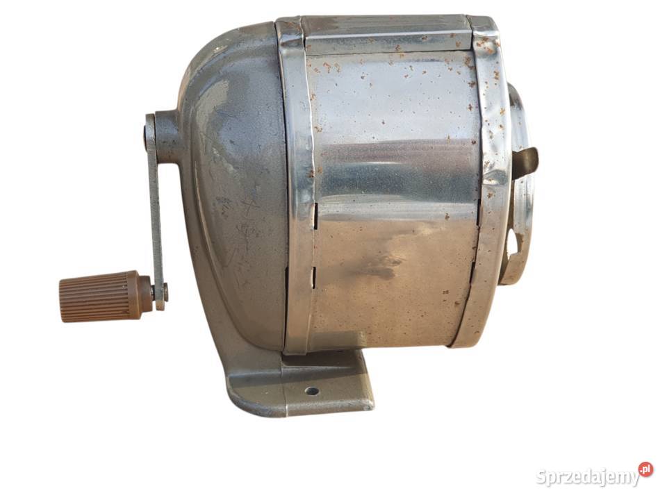 Stara amerykańska strugarka ręczna na korbkę