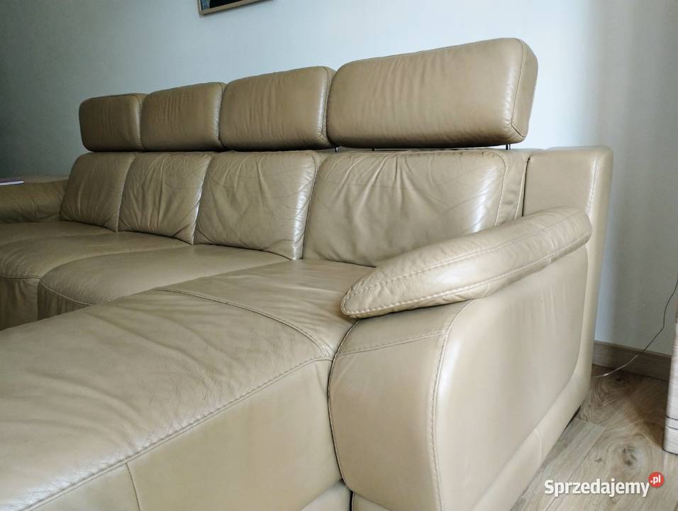 Okazja Sofa skórzana rozkładana Grodzisk Mazowiecki sprzedam