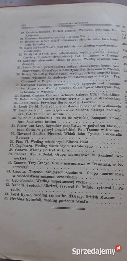ROKOKO we Włoszech Chłedowski 1915 ilustr wielkopolskie Iwno