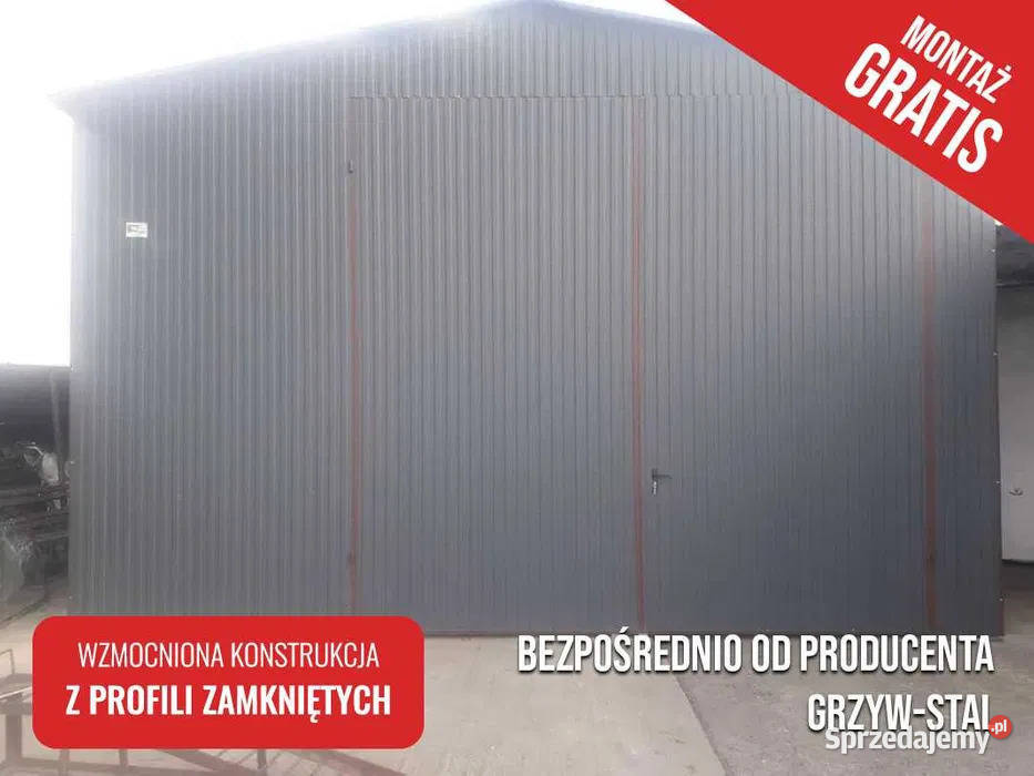 Garaż Blaszany Wiata Hala Magazyn Duzy Garaże Krapkowice sprzedam