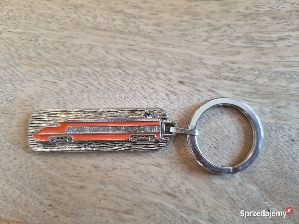 Metalowy breloczek Pociąg TGV SNCF Francja Warszawa