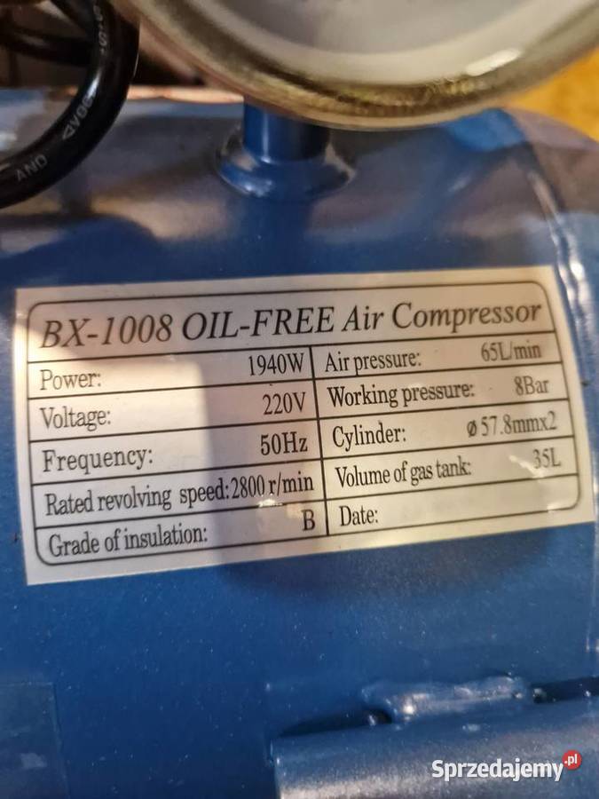 Kompresor POWIETRZA bezolejowy Boxer 35L 8 bar
