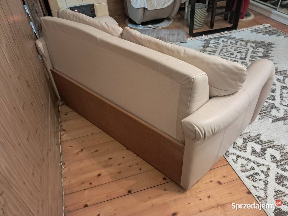 Sofa skórzana rozkładana 170cm Sofy i kanapy Jedlina-Zdrój