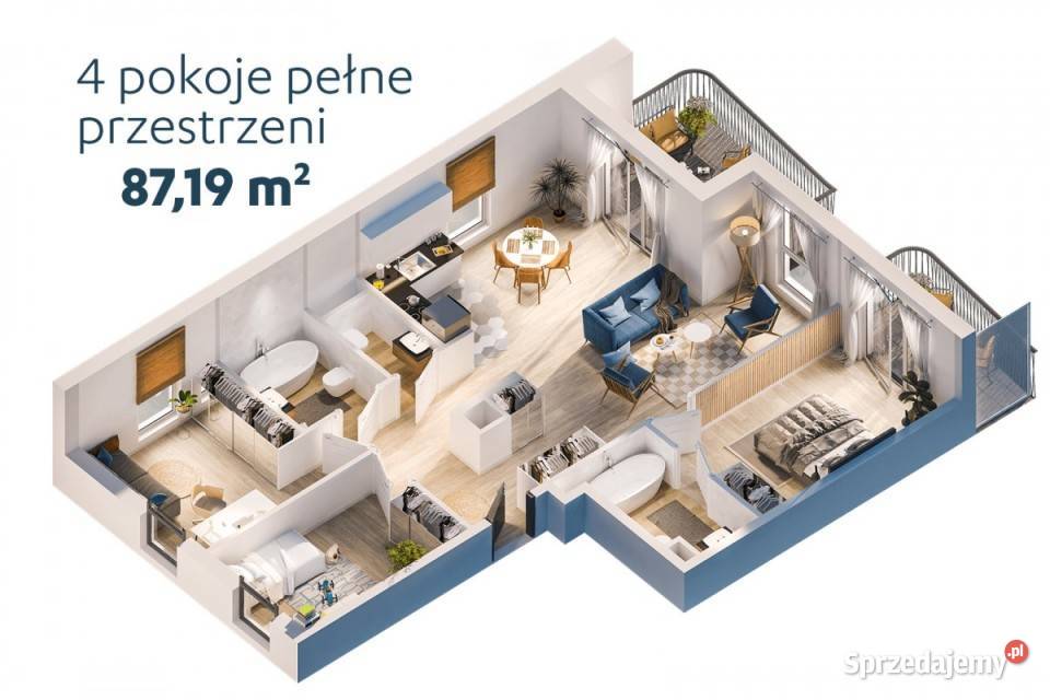 Mieszkanie Warszawa Batalionów Chłopskich 86.96m2