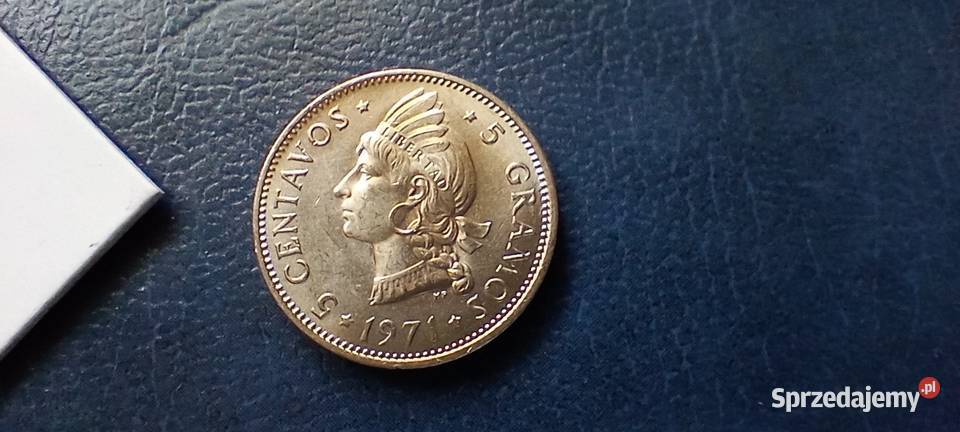 Stare monety 5 cent 1971 Dominikana