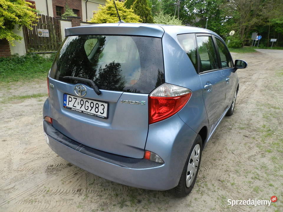 Toyota VersoS czyli Yaris z bagażnikiem klimatyzacja Puszczykowo