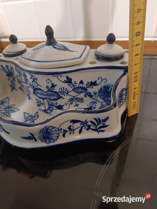Kałamarz porcelana wzór cebulowy Gorlice