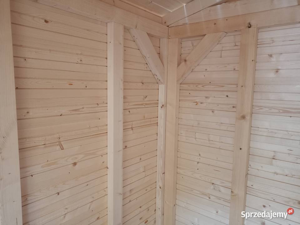 Domek narzędziowy drewniany z drewutnią Domki narzędziowe Skierdy