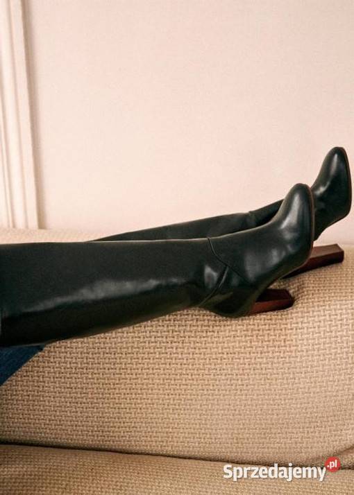 SZERSZA cholewka FANTASTYCZNA skóra wygodny czarny Białystok sprzedam
