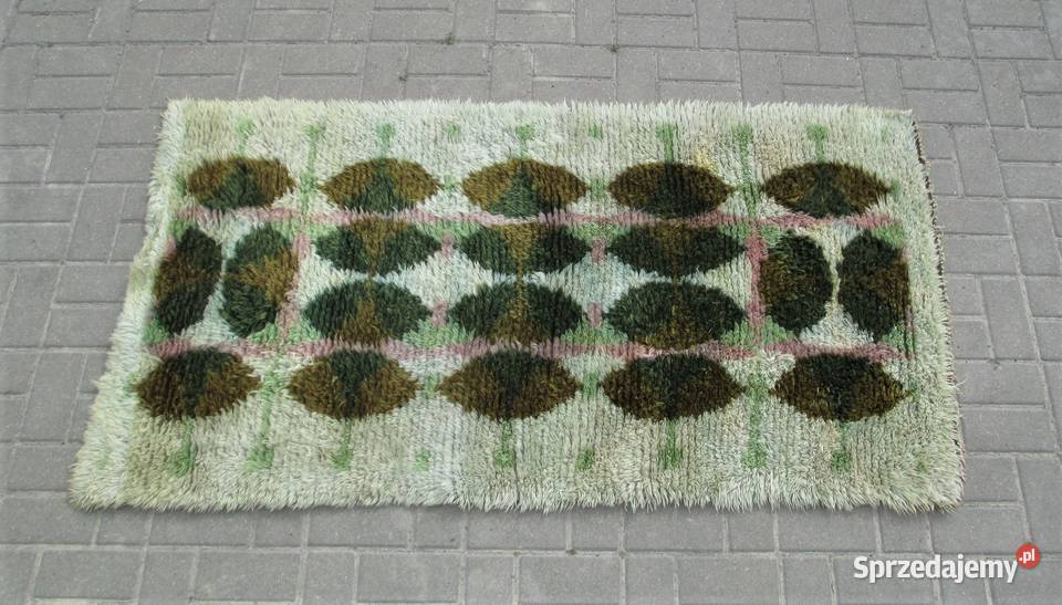 Dywan Rya 180 x 84 Szwecja lata 60 lubelskie Lublin