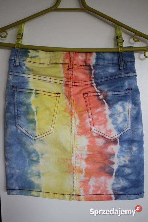 spódniczka Yorker xs 34 jeansowa dżinsowa jeans kolorowy kujawsko-pomorskie Inowrocław