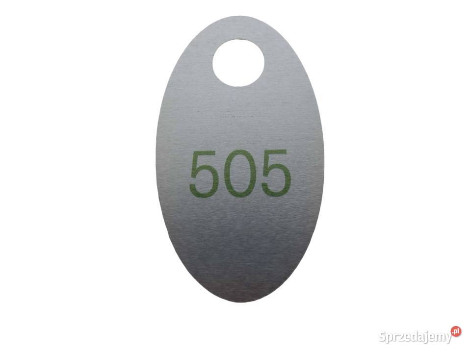 Breloczek metalowy do kluczy numerek do szatni Chynów