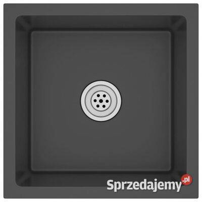 vidaXL Ręcznie robiony zlew kuchenny czarny stal Warszawa sprzedam